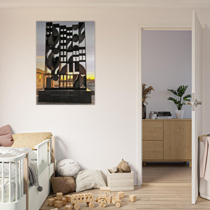 ATMOSHERE AND ENVIRONMENT XII 1970 - Louise Nevelson Brushed Aluminum Print - 70x100 cm / 28x40 inches | Louise Nevelson Aluminum Print | Louise Nevelson Prints