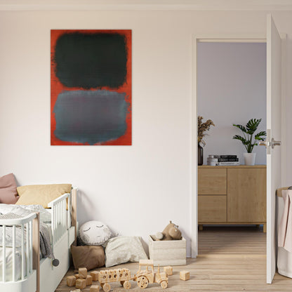 Untitled Gray, Gray on Red - 1968 - Mark Rothko Brushed Aluminum Print - 70x100 cm / 28x40 inches | Mark Rothko Aluminum Print | Mark Rothko Prints