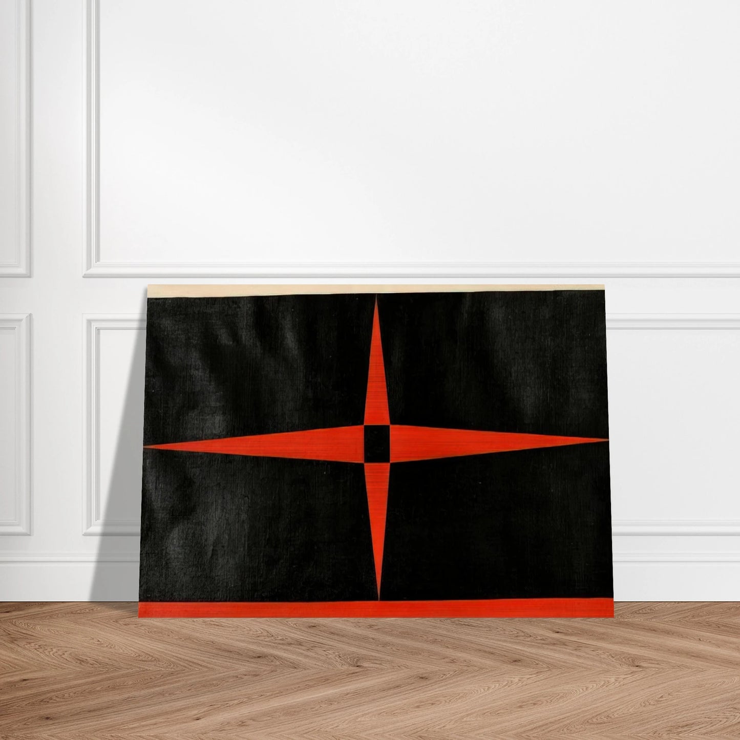 Red Star - 1949 - Carmen Herrera Brushed Aluminum Print - 70x100 cm / 28x40 inches | Carmen Herrera Aluminum Print | Carmen Herrera Prints