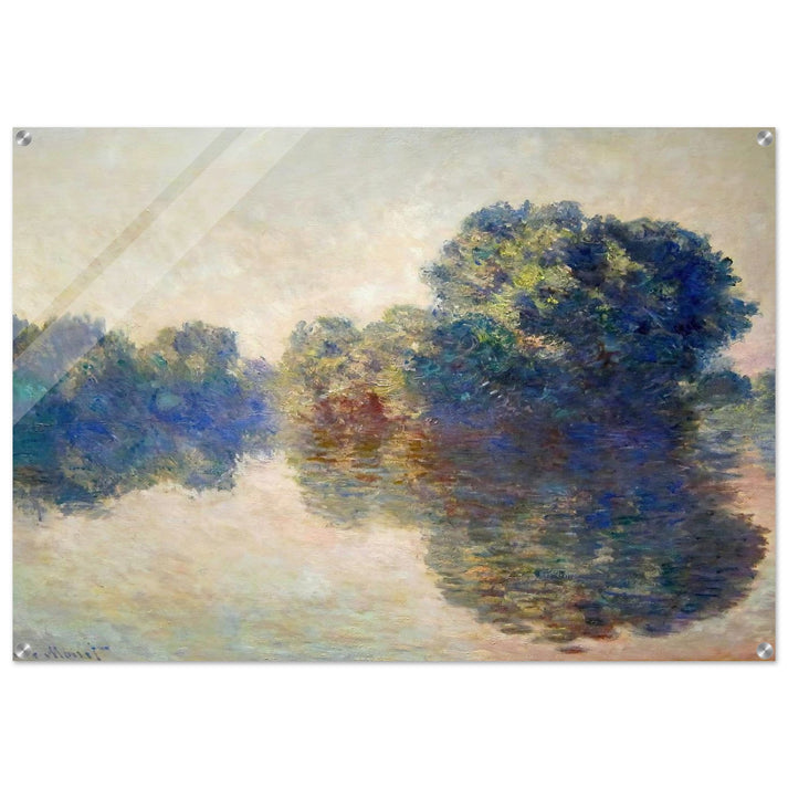 The Seine near Giverny - claude monet Acrylic Print - 70x100 cm / 28x40″ inches | claude monet Wall Art | claude monet Prints