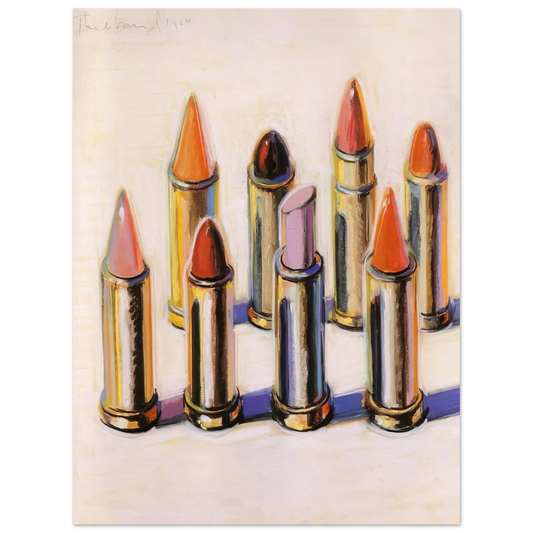 Wayne Thiebaud - Lipsticks - 1964 Wall Art - 21x29.7 cm / 8x12" - Fine Art Poster - -