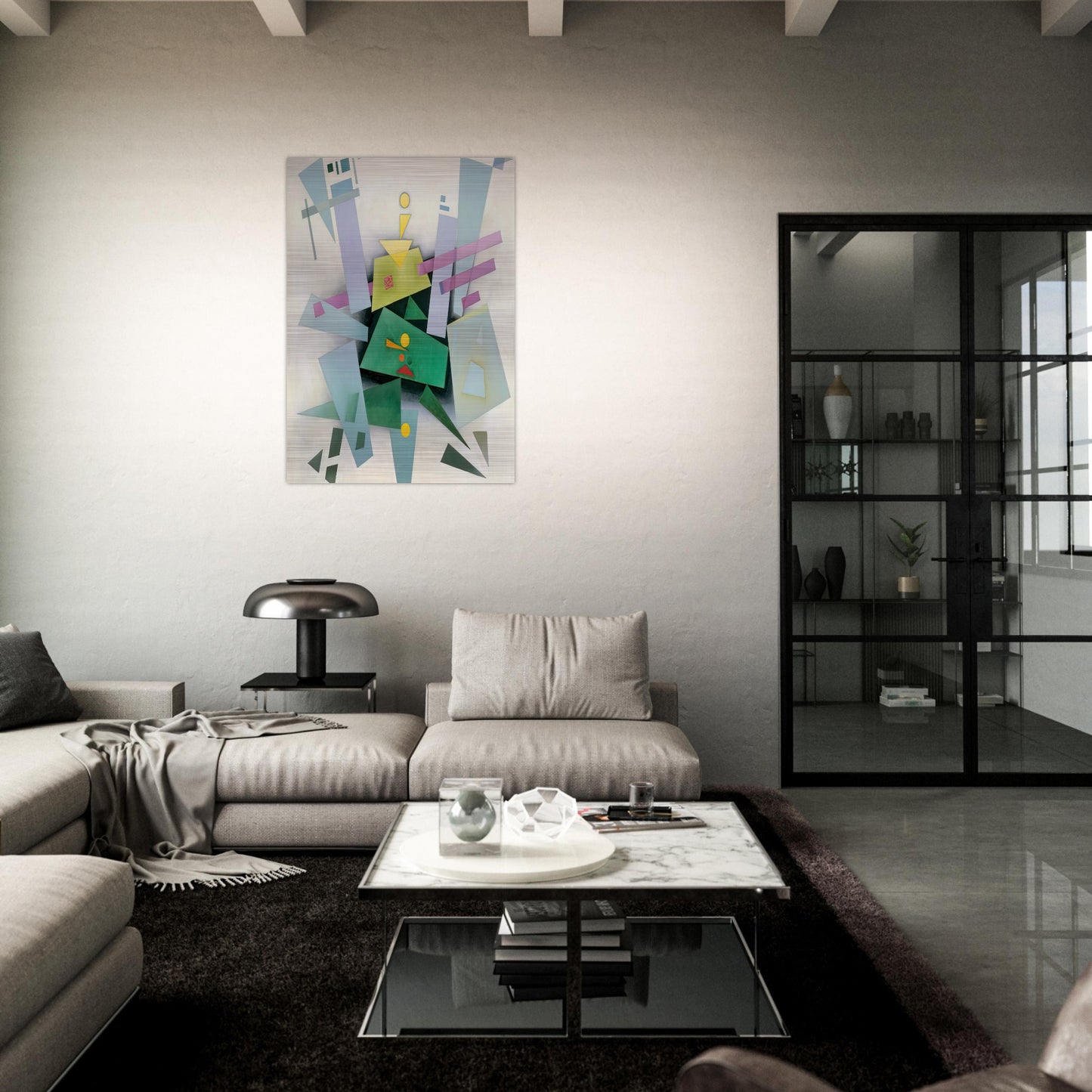 INVENTION COMPOSITION 31 1933 - Rudolf Bauer Brushed Aluminum Print - 70x100 cm / 28x40 inches | Rudolf Bauer Aluminum Print | Rudolf Bauer Prints