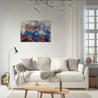 Weehawken Sequence - 1916 - John Marin Brushed Aluminum Print - 70x100 cm / 28x40 inches | John Marin Aluminum Print | John Marin Prints