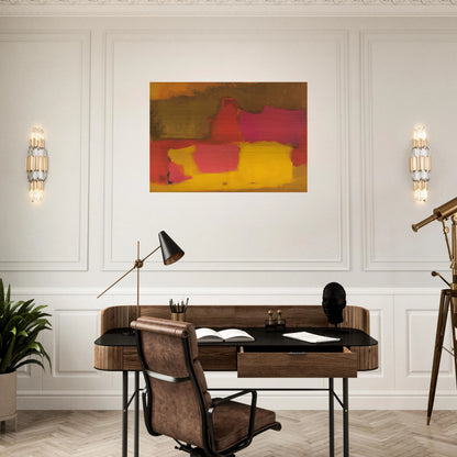 AWAY 1964 - Esteban Vicente Brushed Aluminum Print - 70x100 cm / 28x40 inches | Esteban Vicente Aluminum Print | Esteban Vicente Prints