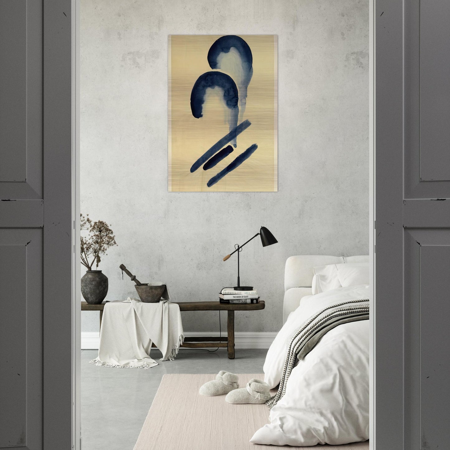 Blue-04 - Georgia O'Keeffe Brushed Aluminum Print - 70x100 cm / 28x40 inches | Georgia O'Keeffe Aluminum Print | Georgia O'Keeffe Prints