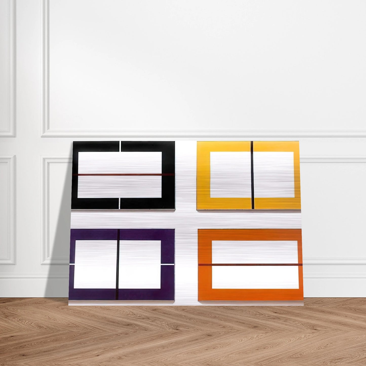 Untitled - 1993 - Donald Judd Brushed Aluminum Print - 70x100 cm / 28x40 inches | Donald Judd Aluminum Print | Donald Judd Prints