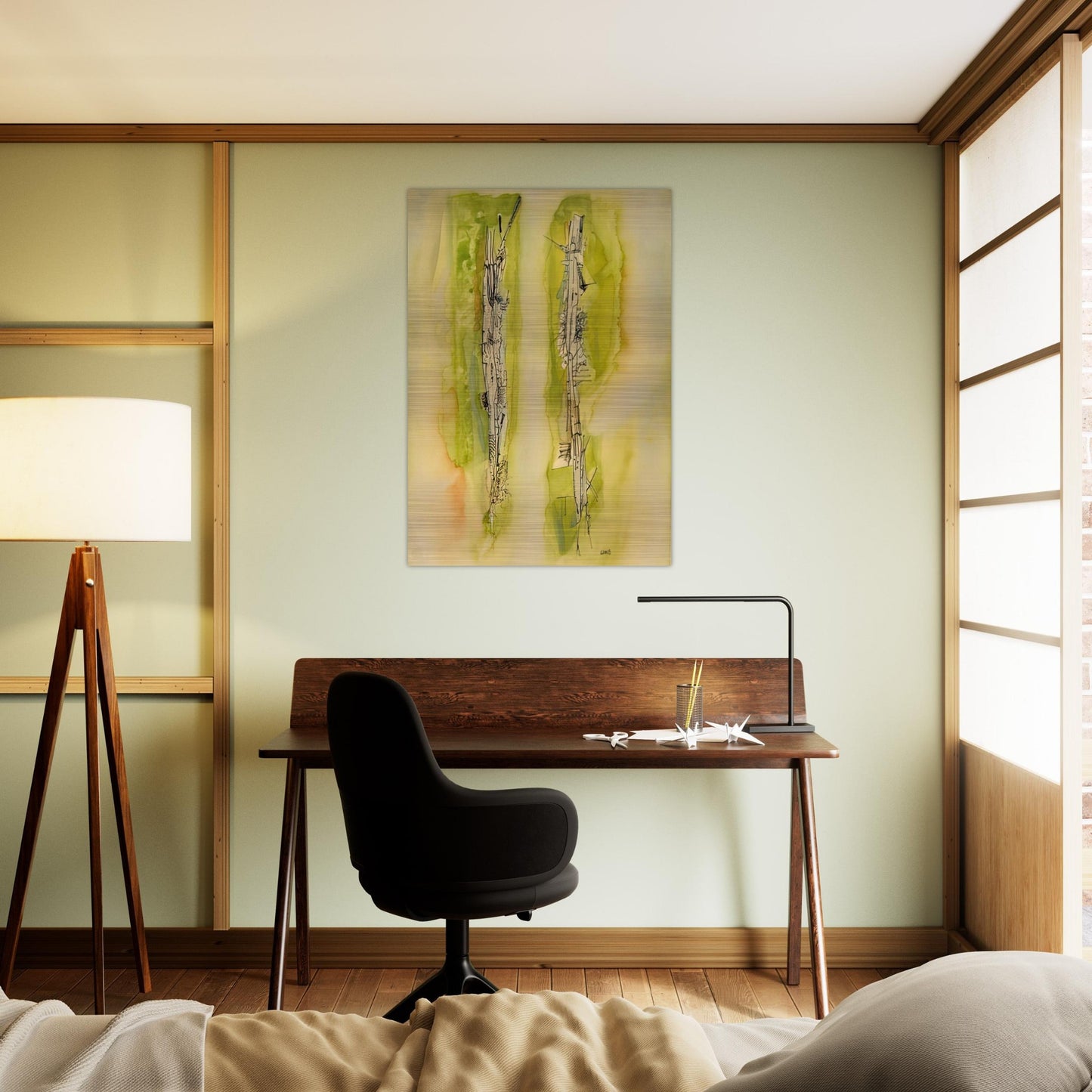 Untitled - 1940 - Wols Brushed Aluminum Print - 70x100 cm / 28x40 inches | Wols Aluminum Print | Wols Prints