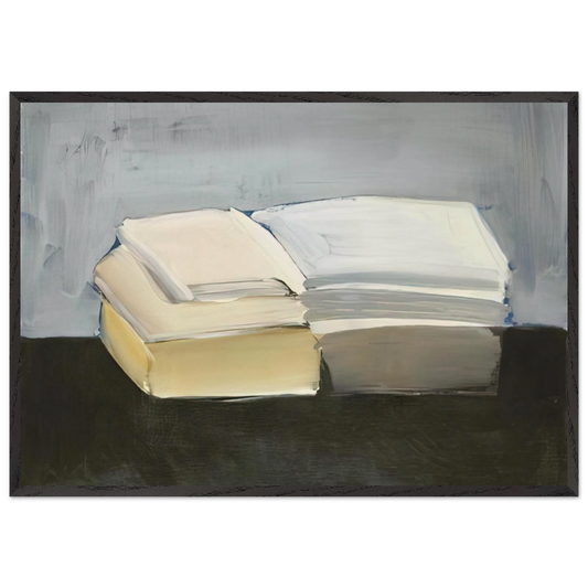 Livres - Lyrical Abstraction - Nicolas de Stael 70x100 cm / 28x40 inches Framed Art Print – Black Wooden Frame