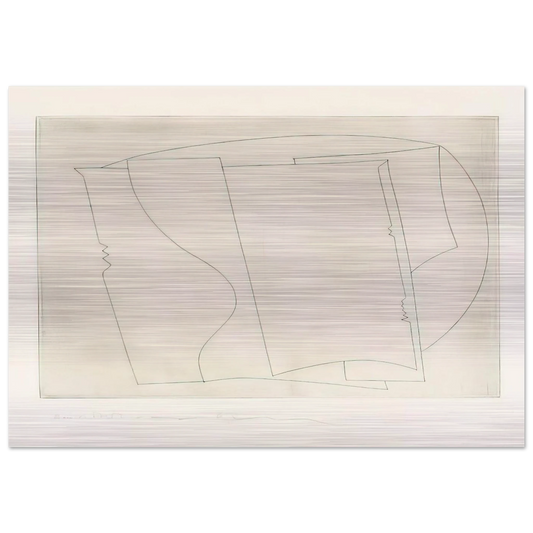 Ronco - 1967 - Ben Nicholson Brushed Aluminum Print - 70x100 cm / 28x40 inches | Ben Nicholson Aluminum Print | Ben Nicholson Prints