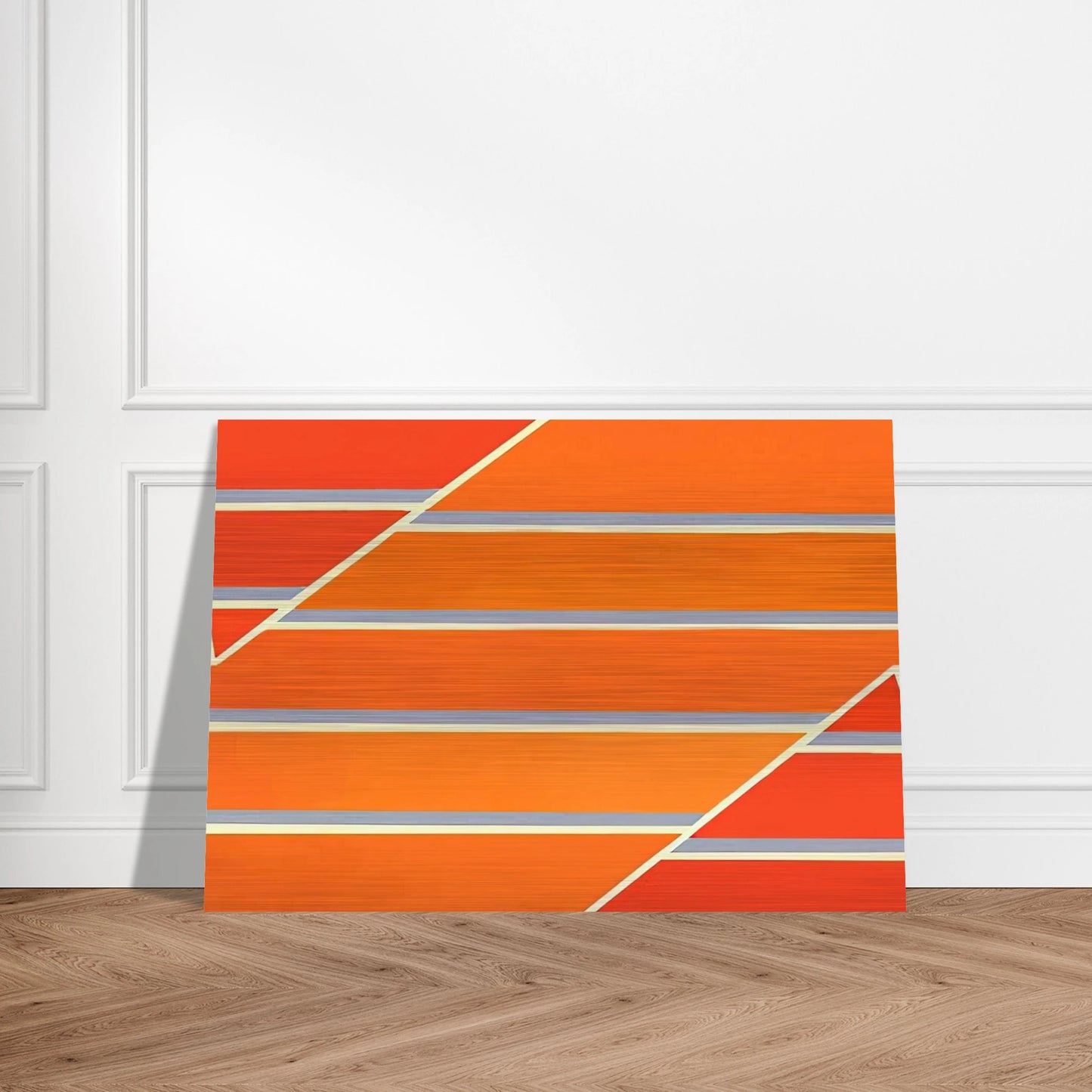 Orange Time - 1965 - Larry Zox Brushed Aluminum Print - 70x100 cm / 28x40 inches | Larry Zox Aluminum Print | Larry Zox Prints
