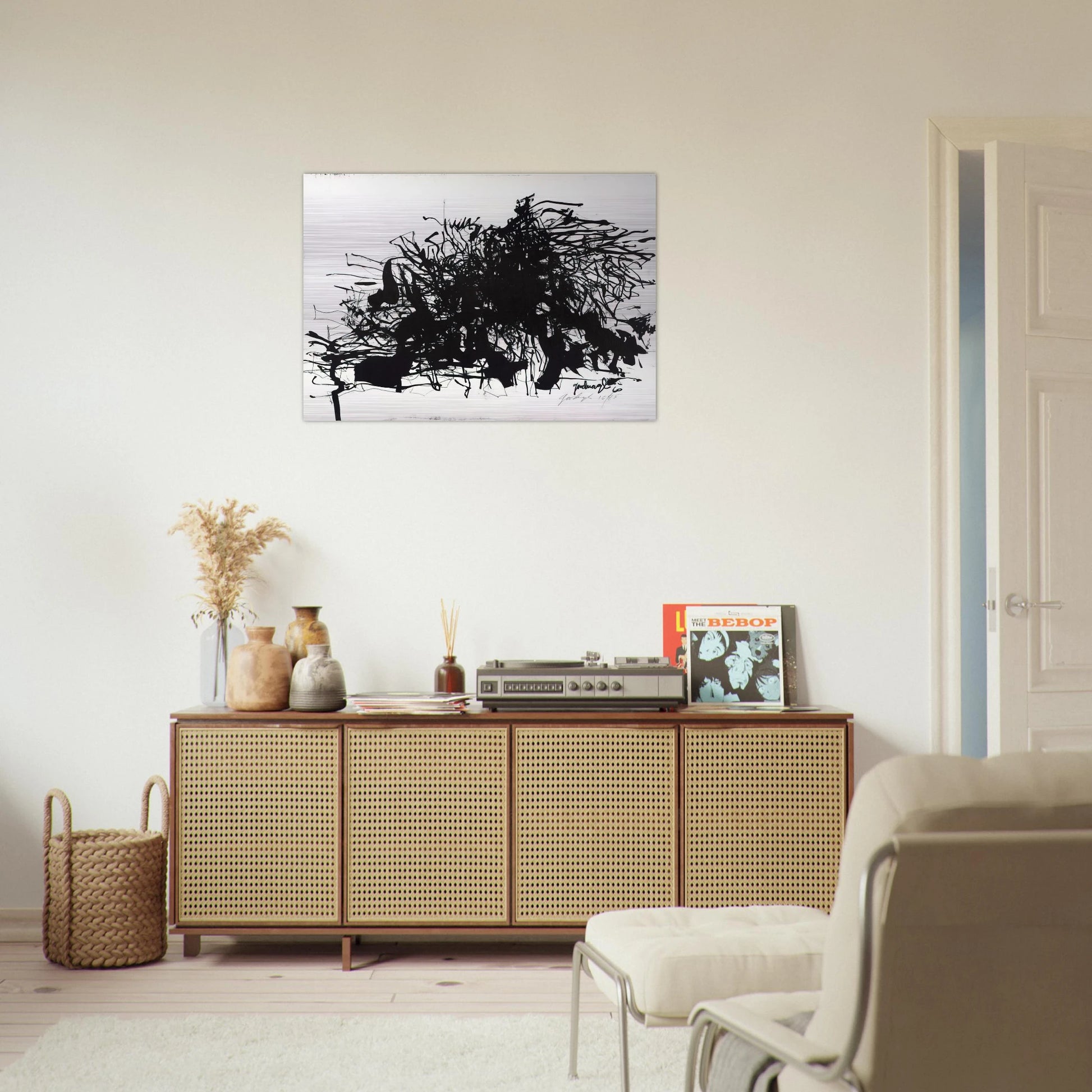 Nomads - 1960 - Robert Goodnough Brushed Aluminum Print - 70x100 cm / 28x40 inches | Robert Goodnough Aluminum Print | Robert Goodnough Prints