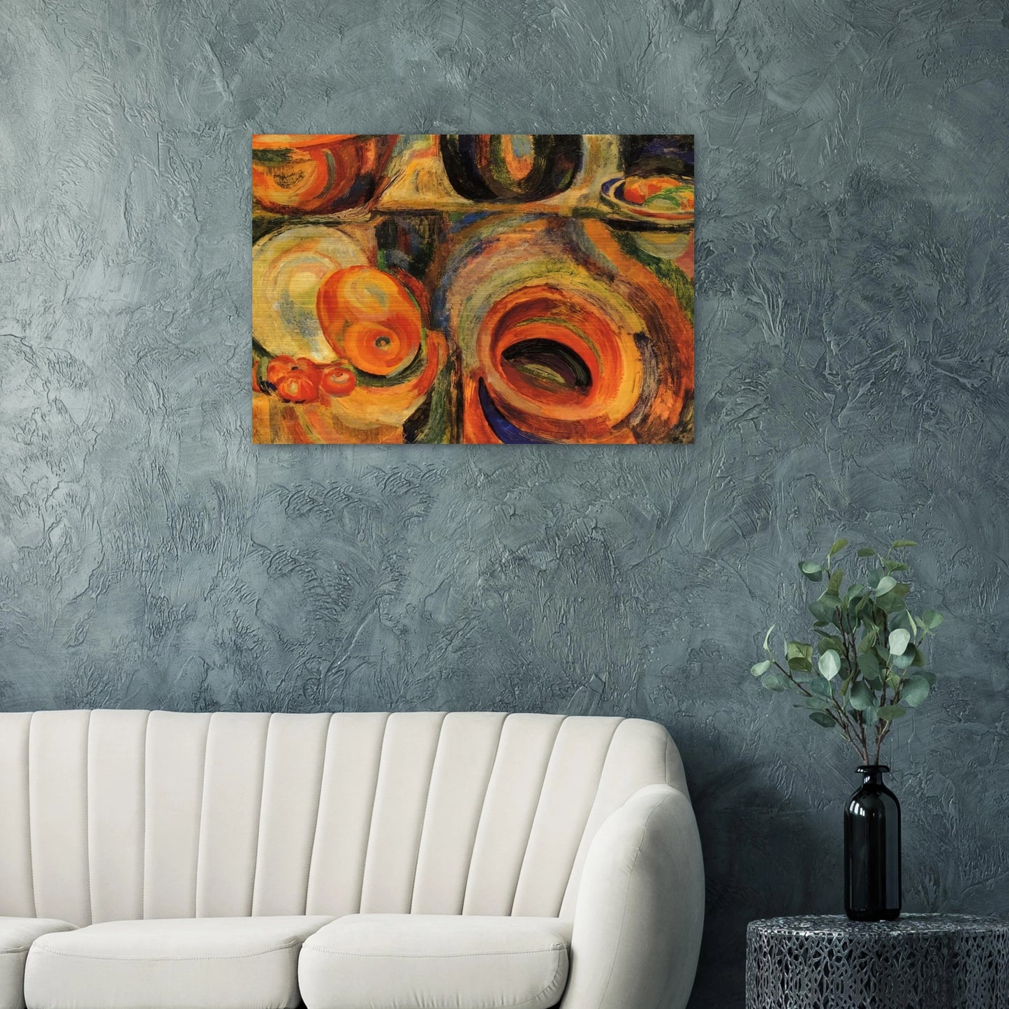 PORTUGESE STILL LIFE - Sonia Delaunay Brushed Aluminum Print - 70x100 cm / 28x40 inches | Sonia Delaunay Aluminum Print | Sonia Delaunay Prints