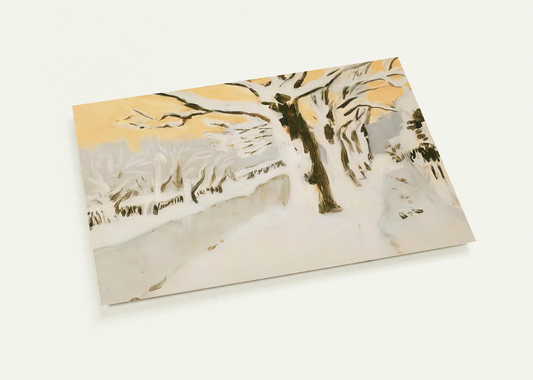 LATE AFTERNOON SNOW 1972 By Fairfield Porter Pack of 10 Post Cards | Fairfield Porter Post Cards | A6 (10.5 x 14.8 cm) - 4.1 x 5.8 inches