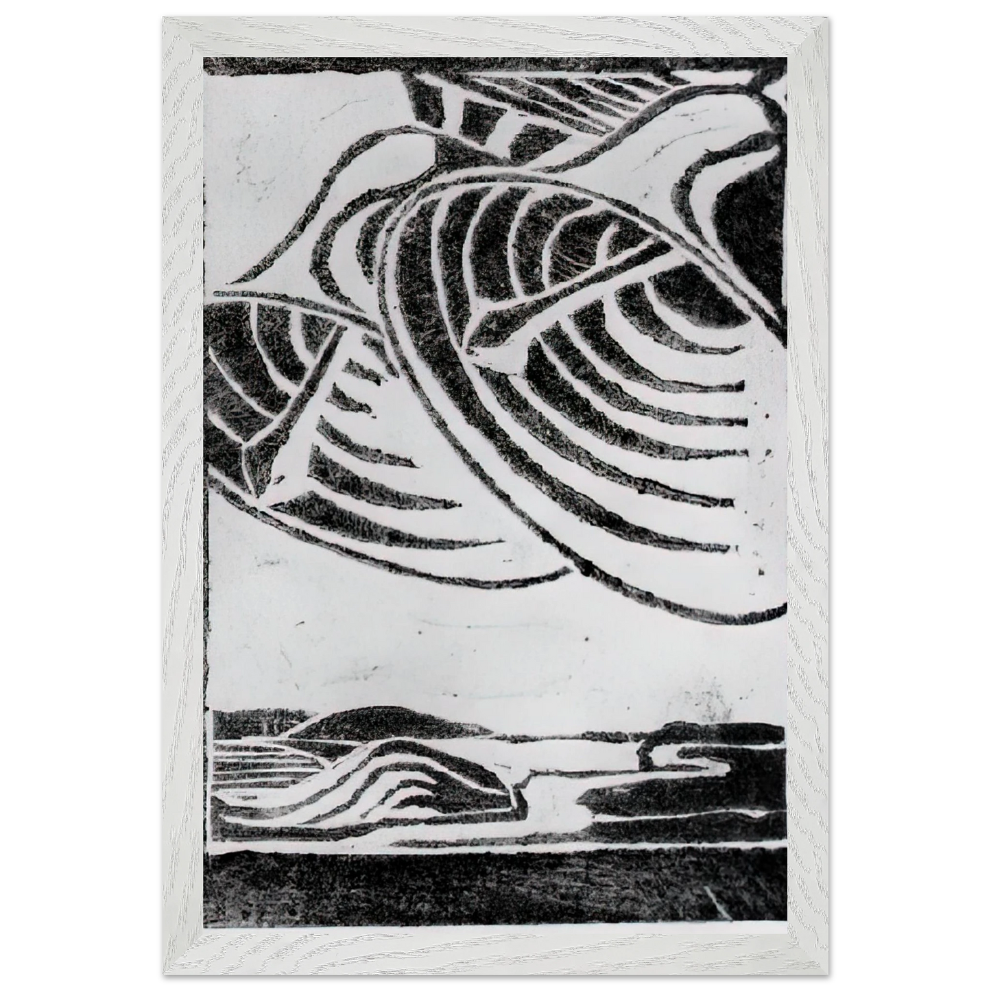 MC Escher - ESCHER (3) Wall Art - 30x40 cm / 12x16 inches - Premium Wooden Framed Poster With Fine Art Paper - White frame