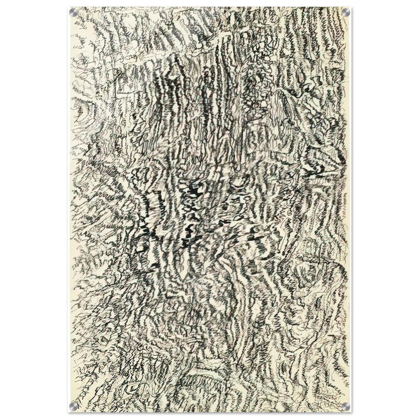 DESSIN MESCALINIEN 1958 - Henri Michaux Acrylic Print - 70x100 cm / 28x40″ inches | Henri Michaux Wall Art | Henri Michaux Prints