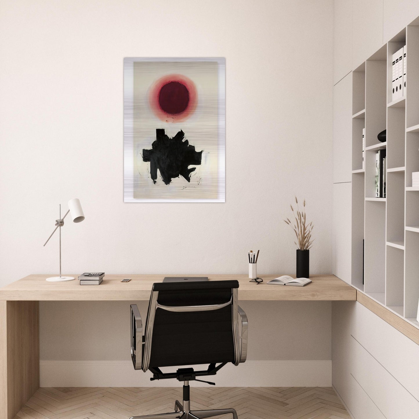 Cool Blast - 1960 - Adolph Gottlieb Brushed Aluminum Print - 70x100 cm / 28x40 inches | Adolph Gottlieb Aluminum Print | Adolph Gottlieb Prints