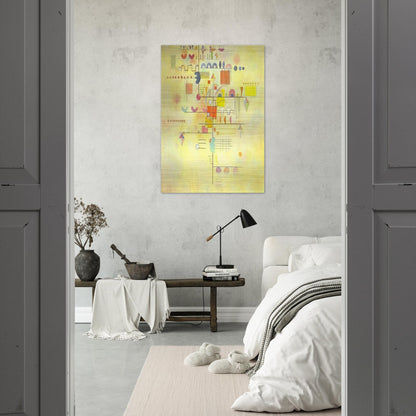 GENTLE ACCENT 1934 - Wassily Kandinsky Brushed Aluminum Print - 70x100 cm / 28x40 inches | Wassily Kandinsky Aluminum Print | Wassily Kandinsky Prints