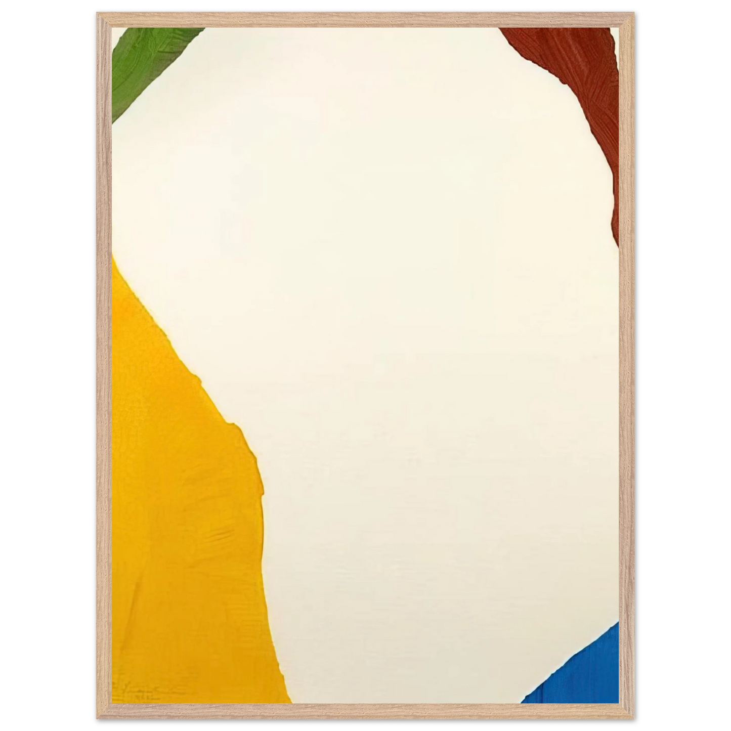 Helen Frankenthaler - Wind Directions - 1970 Wall art - A1 (59.4 x 84.1  cm) - Premium Wooden Framed Poster With Fine Art Paper-canvas - Wood frame