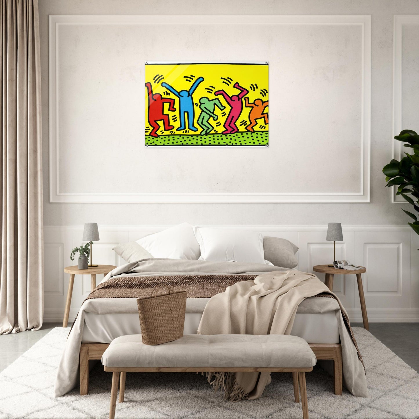 UNTITLED DANCE 1987 - Keith Haring Acrylic Print - 70x100 cm / 28x40″ inches | Keith Haring Art For Sale