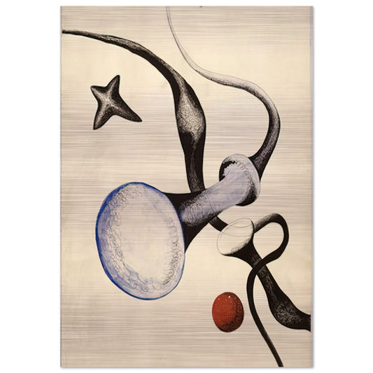 UNTITLED 1932 - Alexander Calder Brushed Aluminum Print - 70x100 cm / 28x40 inches | Alexander Calder Aluminum Print | Alexander Calder Prints
