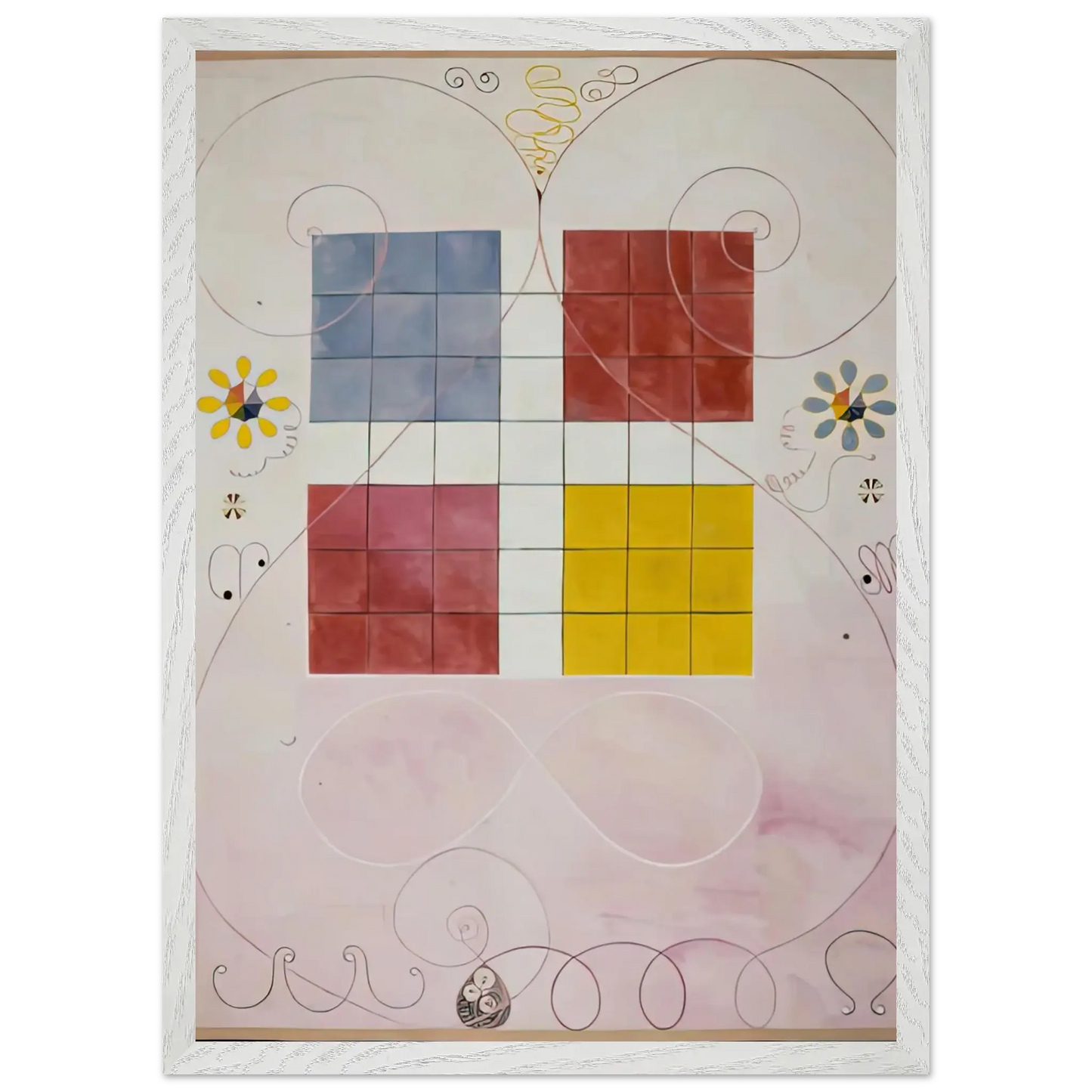Hilma af Klint - DE TIO ST RSTA N 10 ALDERDOMEN 1907 Wall art - A2 (42 x 59.4  cm) - Fine Art Poster - -