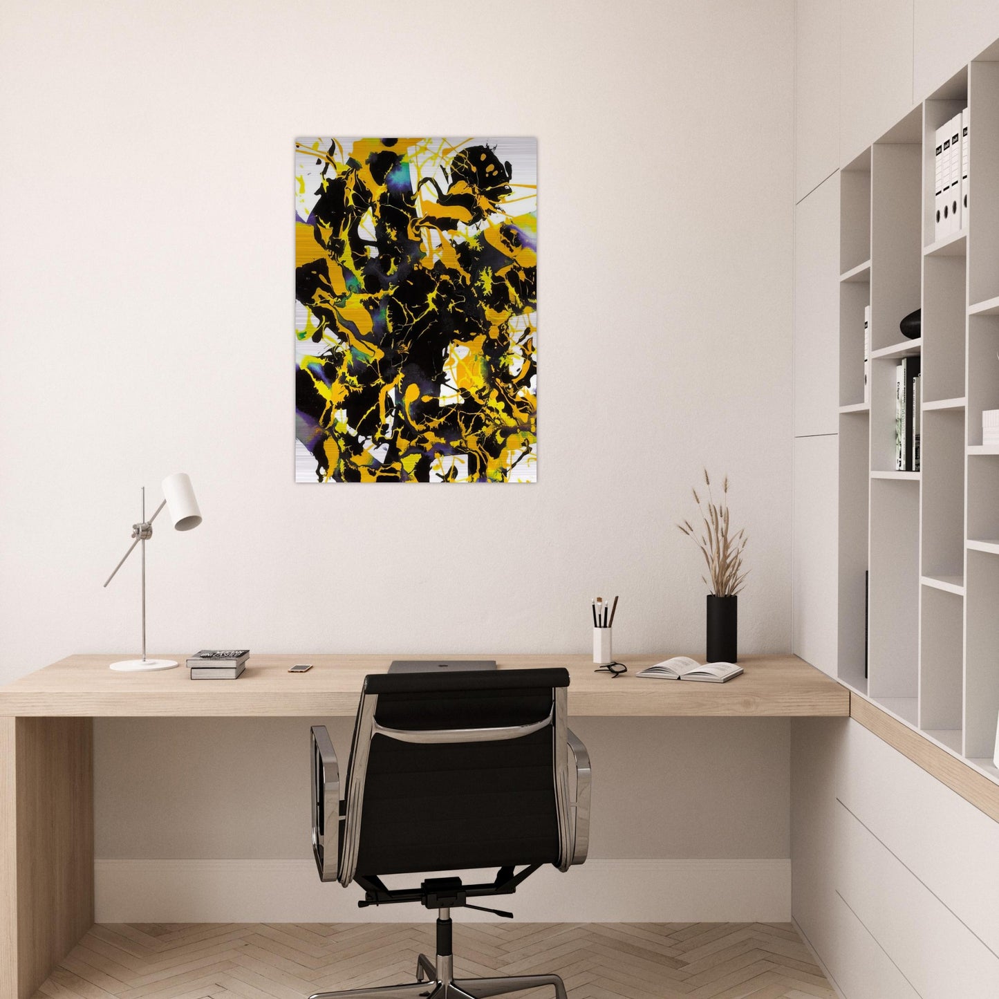 Untitled  SFP94-53  SFF 1727  - Sam Francis Brushed Aluminum Print - 70x100 cm / 28x40 inches | Sam Francis Aluminum Print | Sam Francis Prints