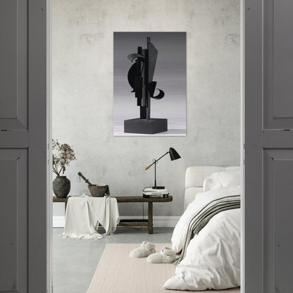 SKY HOOK MAQUETTE 1977 - Louise Nevelson Brushed Aluminum Print - 70x100 cm / 28x40 inches | Louise Nevelson Aluminum Print | Louise Nevelson Prints