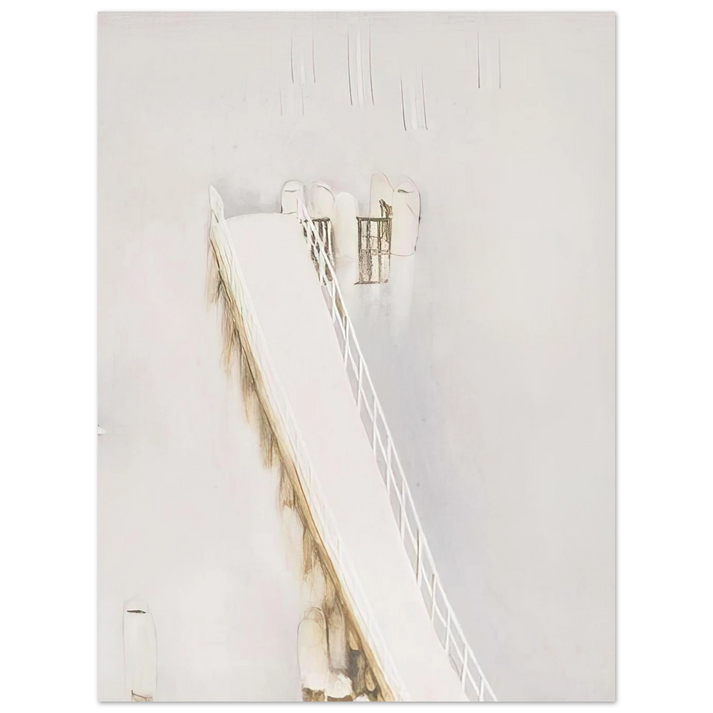Brett Whiteley - Lavender Bay Pier in the Rain - 1976  75x100 cm / 30x40inches Fine Art Poster