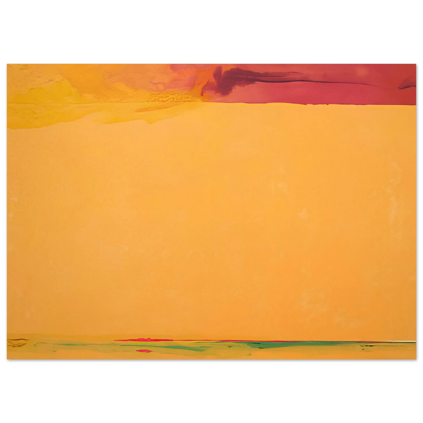 Helen Frankenthaler - Southern Exposure - 2005 Wall art - A3 (29.7 x 42  cm) - Premium Wooden Framed Poster With Fine Art Paper-canvas - White frame