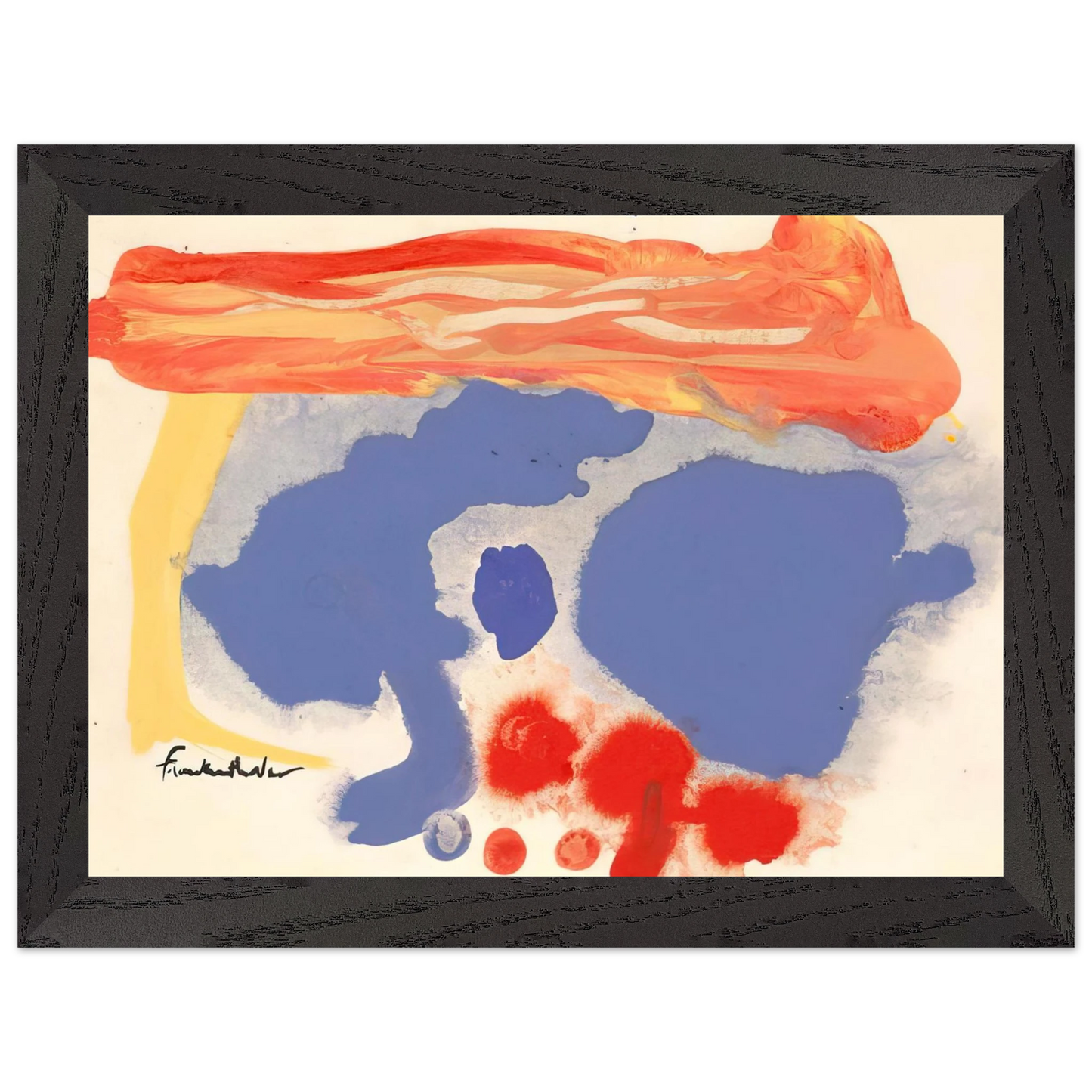 Helen Frankenthaler - Summerscene, Provincetown - 1961 Wall art - 30x45 cm / 12x18 inches - Fine Art Poster-canvas - -