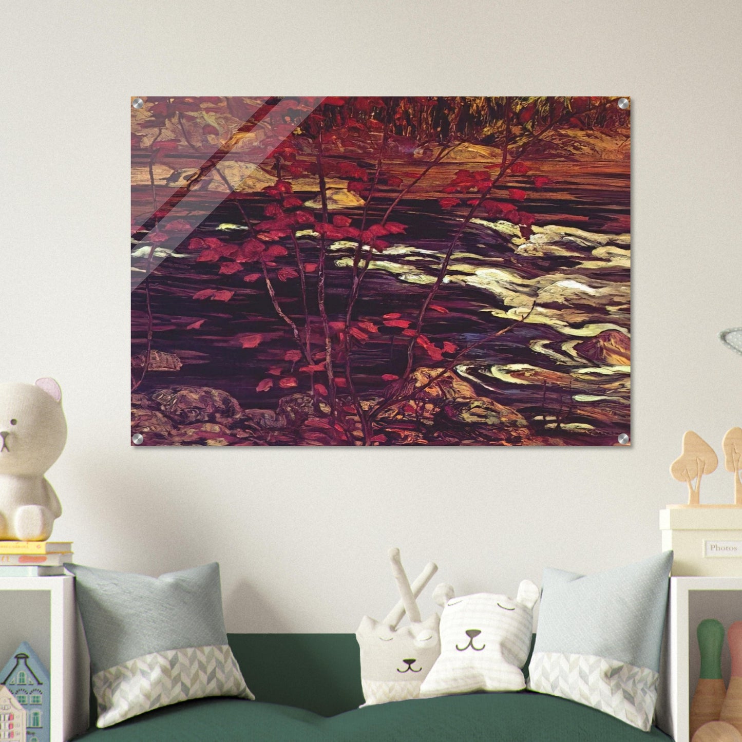 The Red Maple - 1914 - A.Y. Jackson Acrylic Print - 70x100 cm / 28x40″ inches