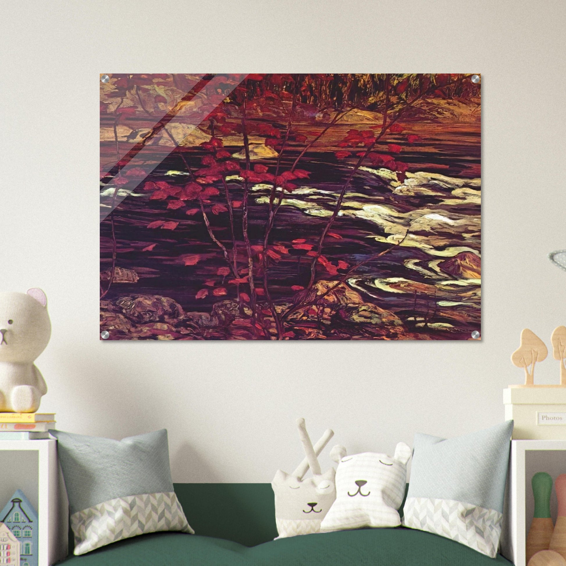 The Red Maple - 1914 - A.Y. Jackson Acrylic Print - 70x100 cm / 28x40″ inches