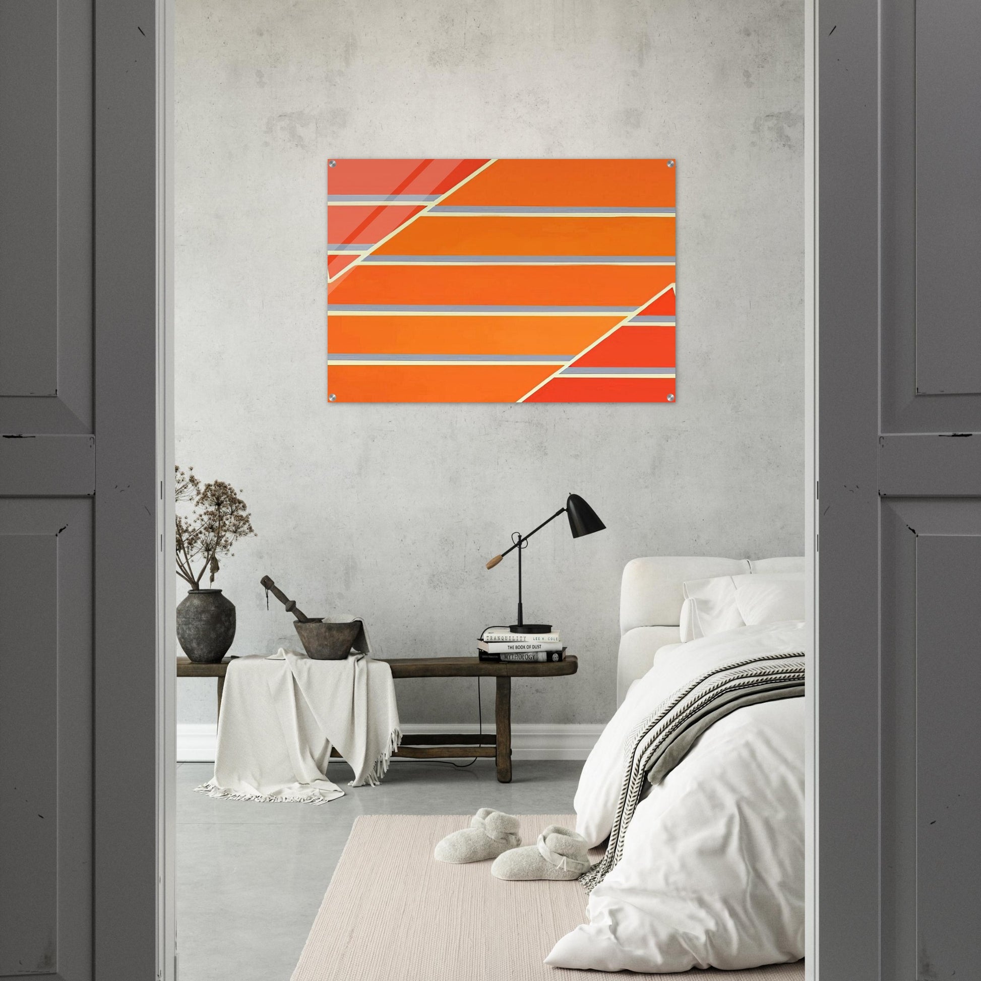 Orange Time - 1965 - Larry Zox Acrylic Print - 70x100 cm / 28x40″ inches