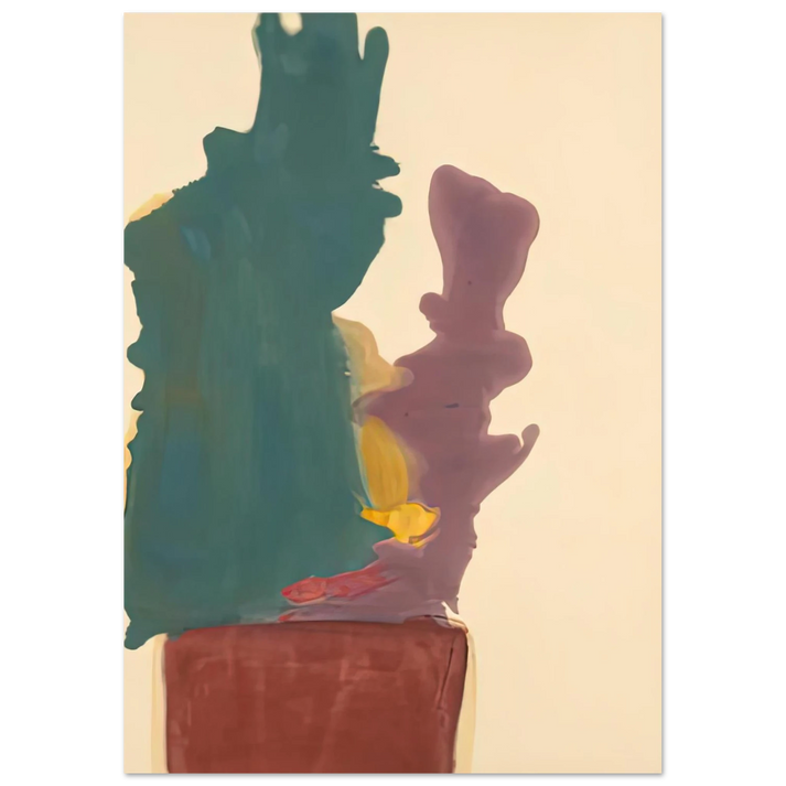 Helen Frankenthaler - Evil Spirit, 1963- Wall Art - 21x29.7 cm / 8x12" - Premium Wooden Framed Poster With Fine Art Paper-canvas - Black frame