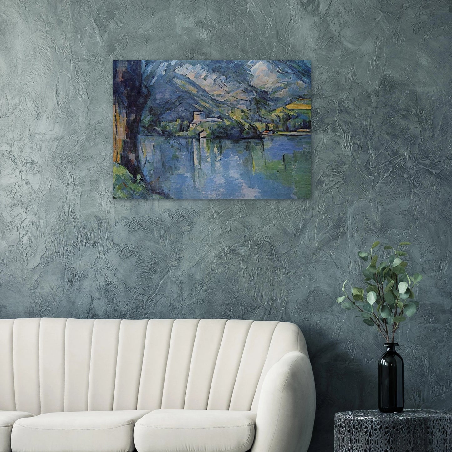 The Lac d'Annecy - Paul Cézanne Brushed Aluminum Print - 70x100 cm / 28x40 inches | Paul Cézanne Aluminum Print | Paul Cézanne Prints