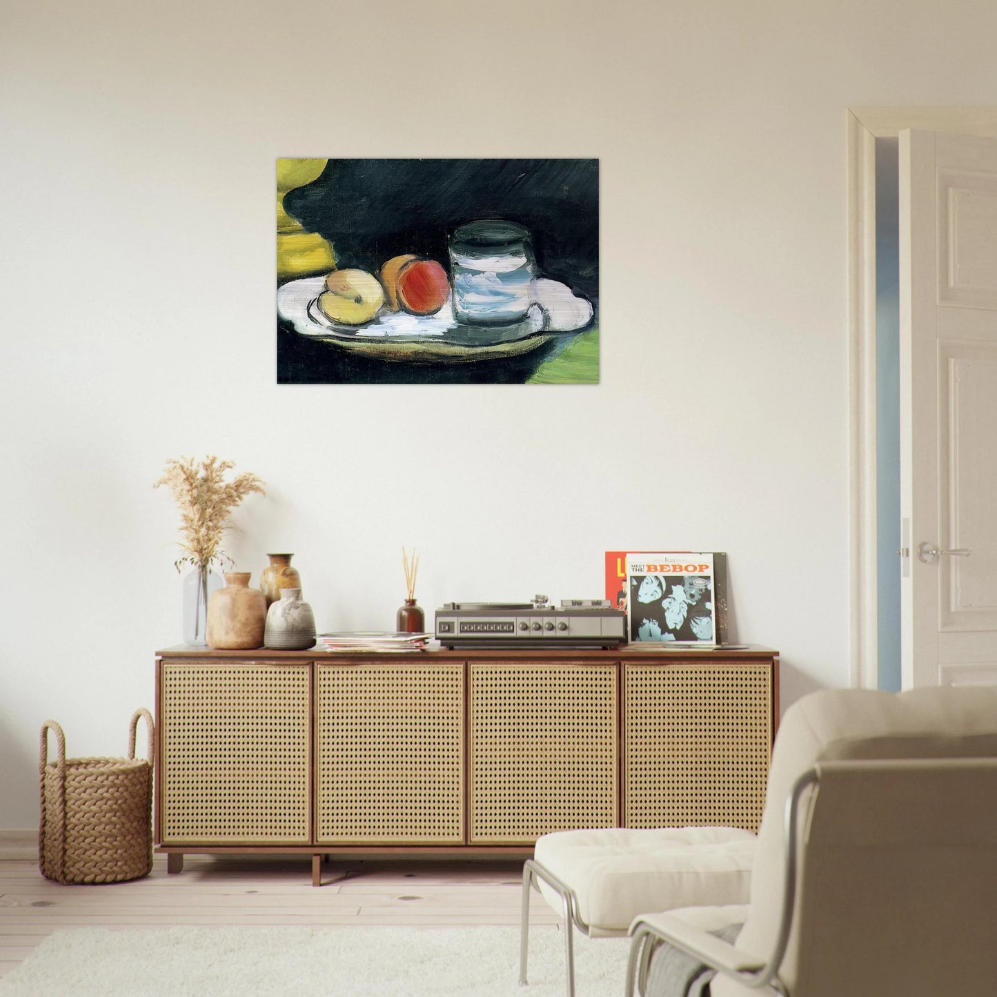 STILL LIFE PEACHES AND GLASS 1916 - Henri Matisse Brushed Aluminum Print - 70x100 cm / 28x40 inches | Henri Matisse Aluminum Print | Henri Matisse Prints