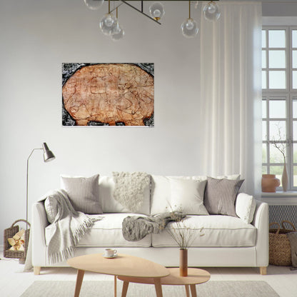TABLE CORAIL - Jean Dubuffet Brushed Aluminum Print - 70x100 cm / 28x40 inches | Jean Dubuffet Aluminum Print | Jean Dubuffet Prints