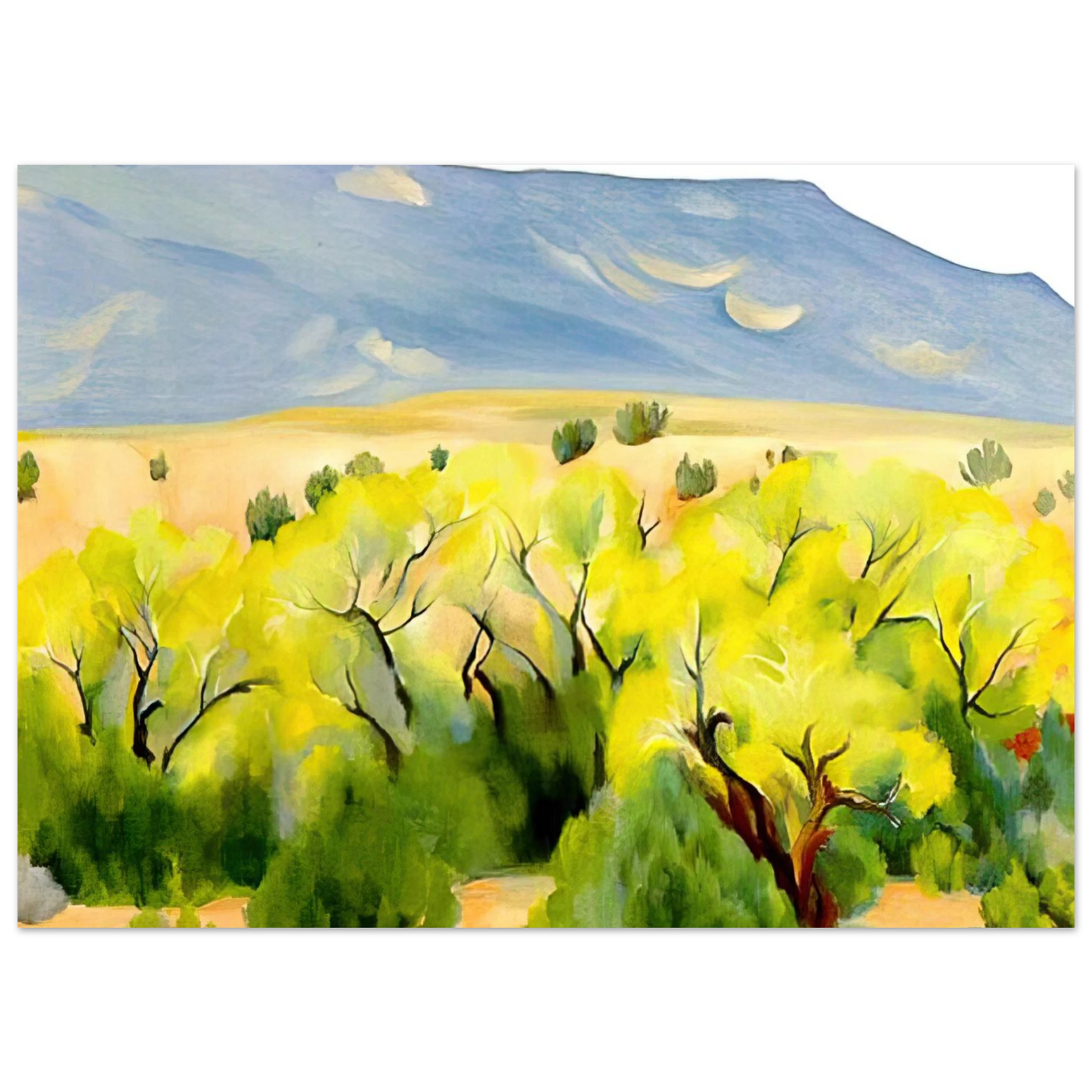 Georgia O'Keeffe - Cottonwood III Fine Art Poster