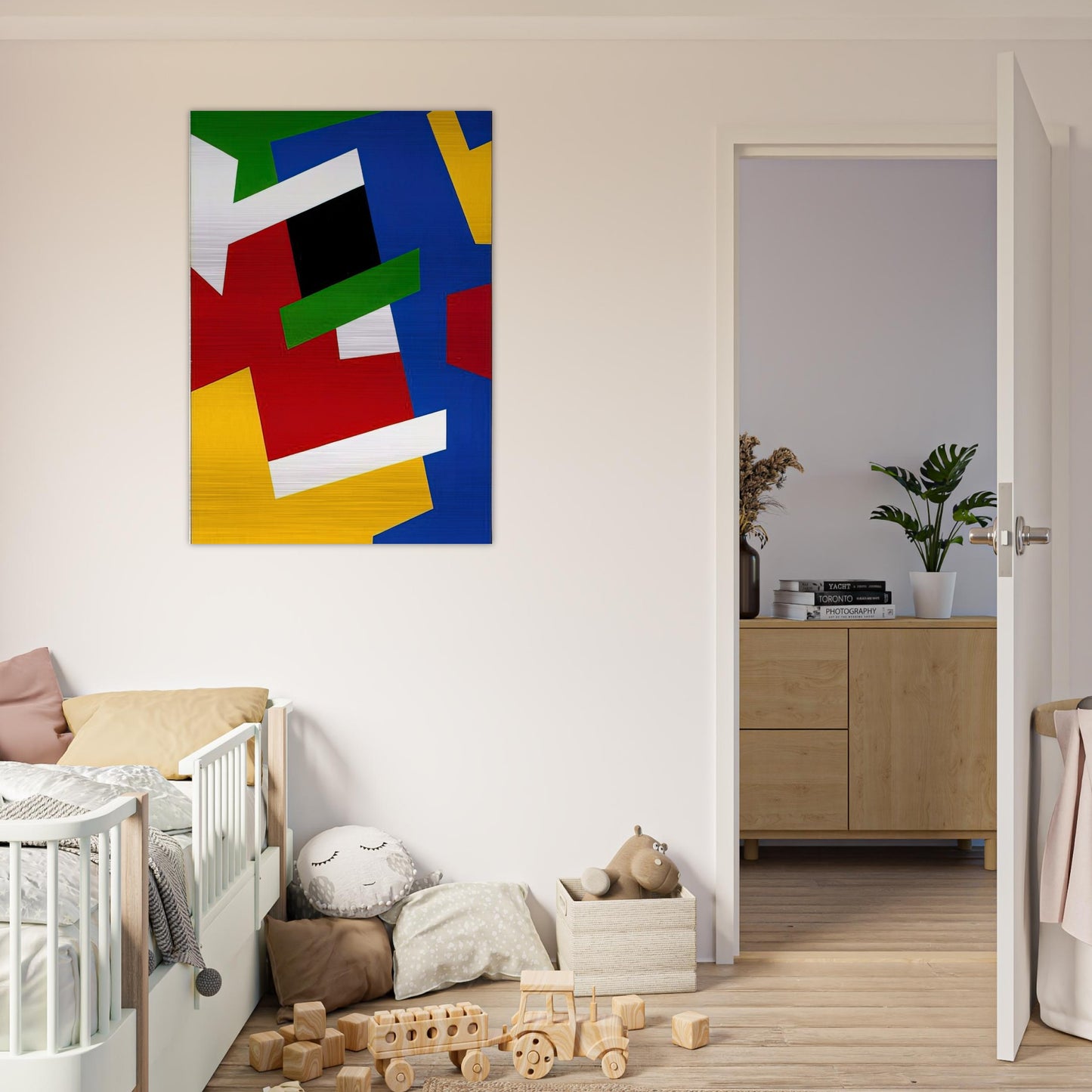 Strates solaires - Fernand Leduc Brushed Aluminum Print - 70x100 cm / 28x40 inches | Fernand Leduc Aluminum Print | Fernand Leduc Prints