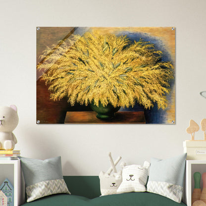 GRAND BOUQUET OF MIMOSA 1942 - Moise Kisling Acrylic Print - 70x100 cm / 28x40″ inches