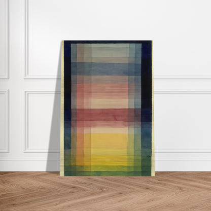 ARCHITECTURE OF THE PLAIN 1923 - Paul Klee Brushed Aluminum Print - 70x100 cm / 28x40 inches | Paul Klee Aluminum Print | Paul Klee Prints
