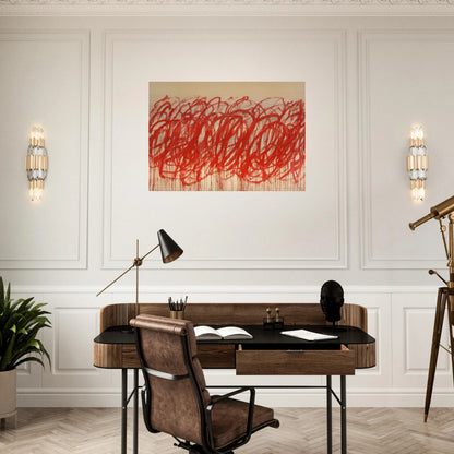 Untitled  Bacchus  - Cy Twombly Brushed Aluminum Print - 70x100 cm / 28x40 inches | Cy Twombly Aluminum Print | Cy Twombly Prints