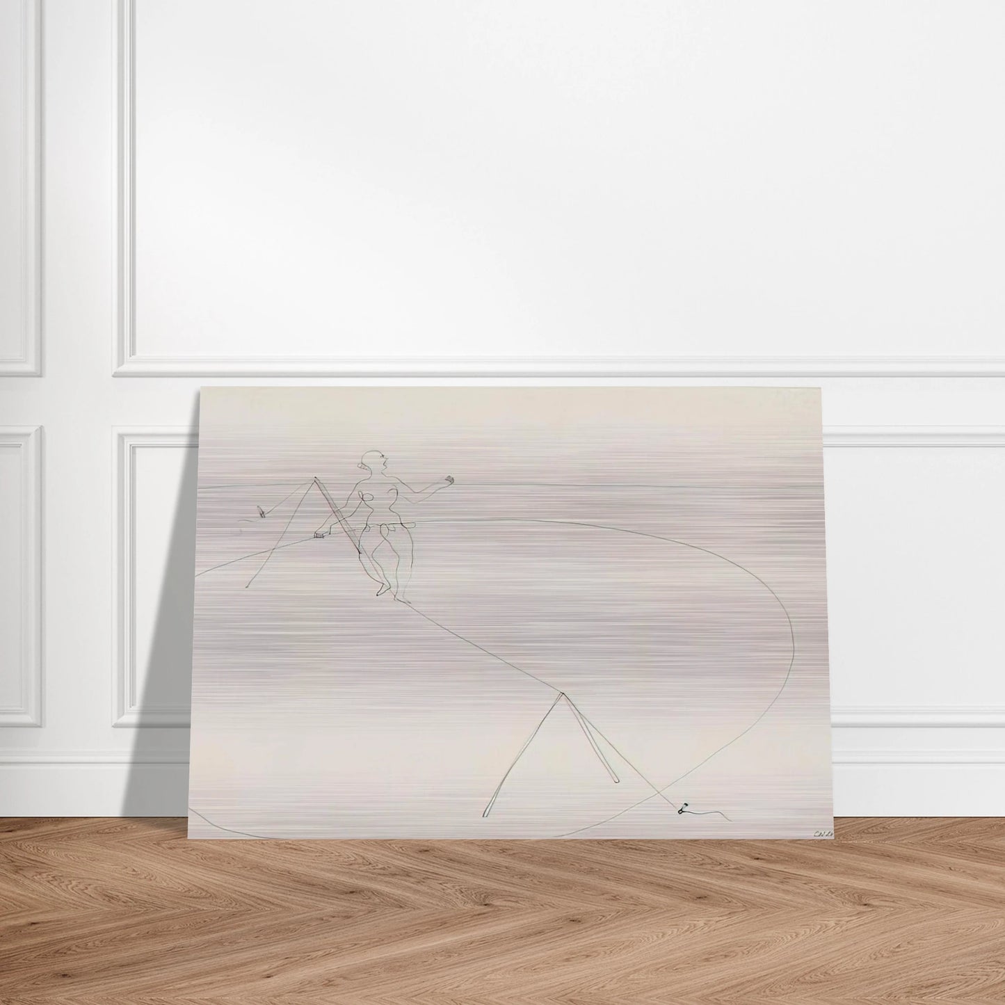 TIGHTROPE WALKER 1932 - Alexander Calder Brushed Aluminum Print - 70x100 cm / 28x40 inches | Alexander Calder Aluminum Print | Alexander Calder Prints