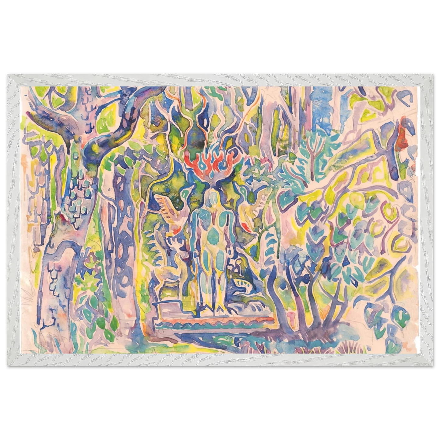 Walter Inglis Anderson - Walter Anderson Wall art - 45x60 cm / 18x24 inches - Premium Wooden Framed Poster With Fine Art Paper-canvas - Wood frame