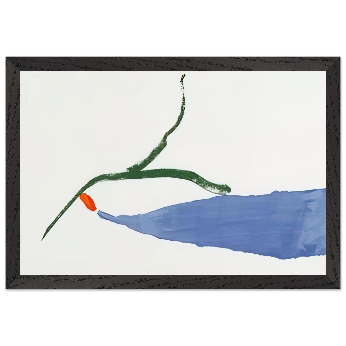 Helen Frankenthaler - A Little Zen - 1970 Wall art - 30x40 cm / 12x16 Inches - Premium Wooden Framed Poster With Fine Art Paper - Black frame