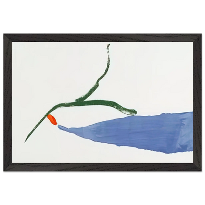 Helen Frankenthaler - A Little Zen - 1970 Wall art - 30x40 cm / 12x16 Inches - Premium Wooden Framed Poster With Fine Art Paper - Black frame
