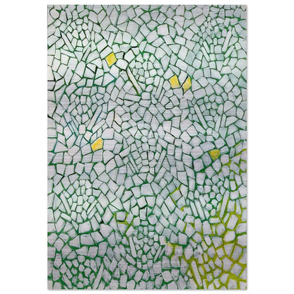 WHITE ROSES SING AND SING 1976 - Alma Woodsey Thomas Brushed Aluminum Print - 70x100 cm / 28x40 inches | Alma Woodsey Thomas Aluminum Print | Alma Woodsey Thomas Prints