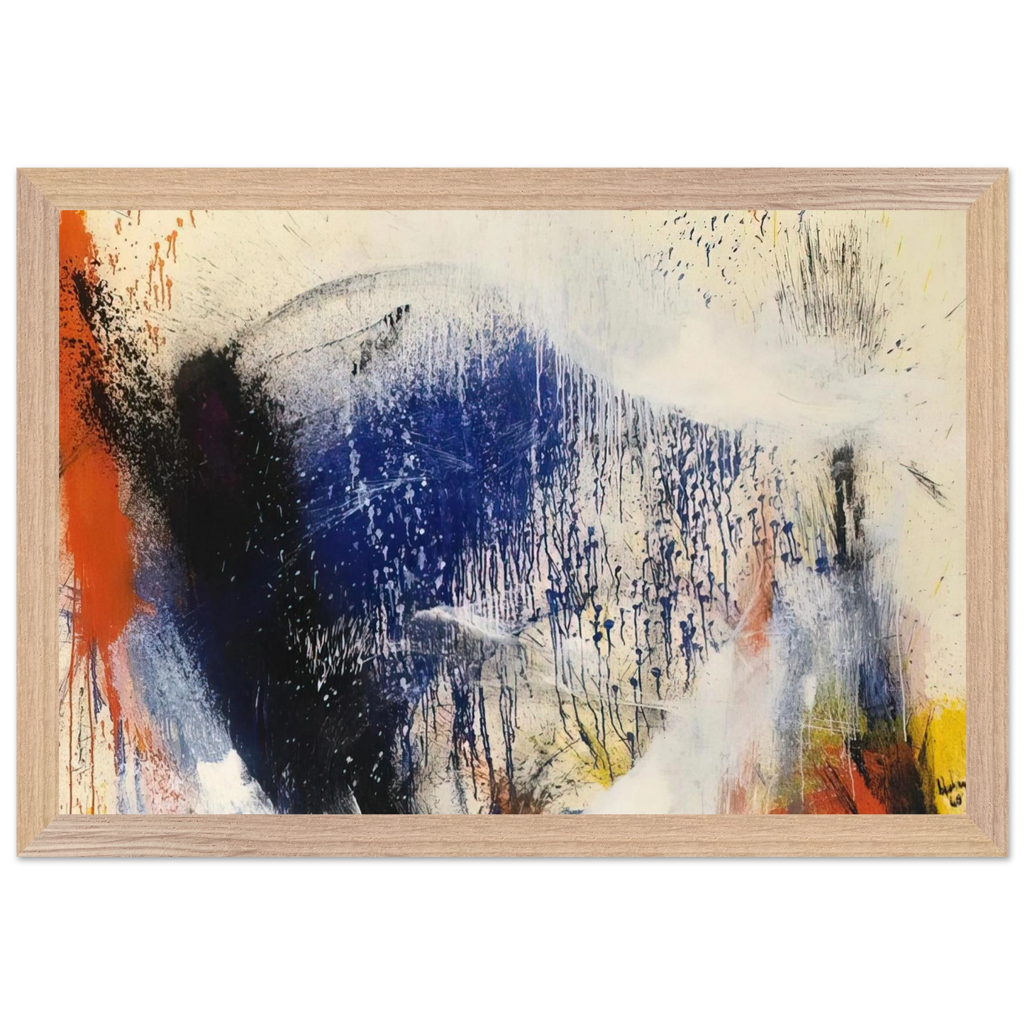 Helen Frankenthaler - Untitled - 1960 Wall art - 40x50 cm / 16x20 inches - Fine Art Poster-canvas - -