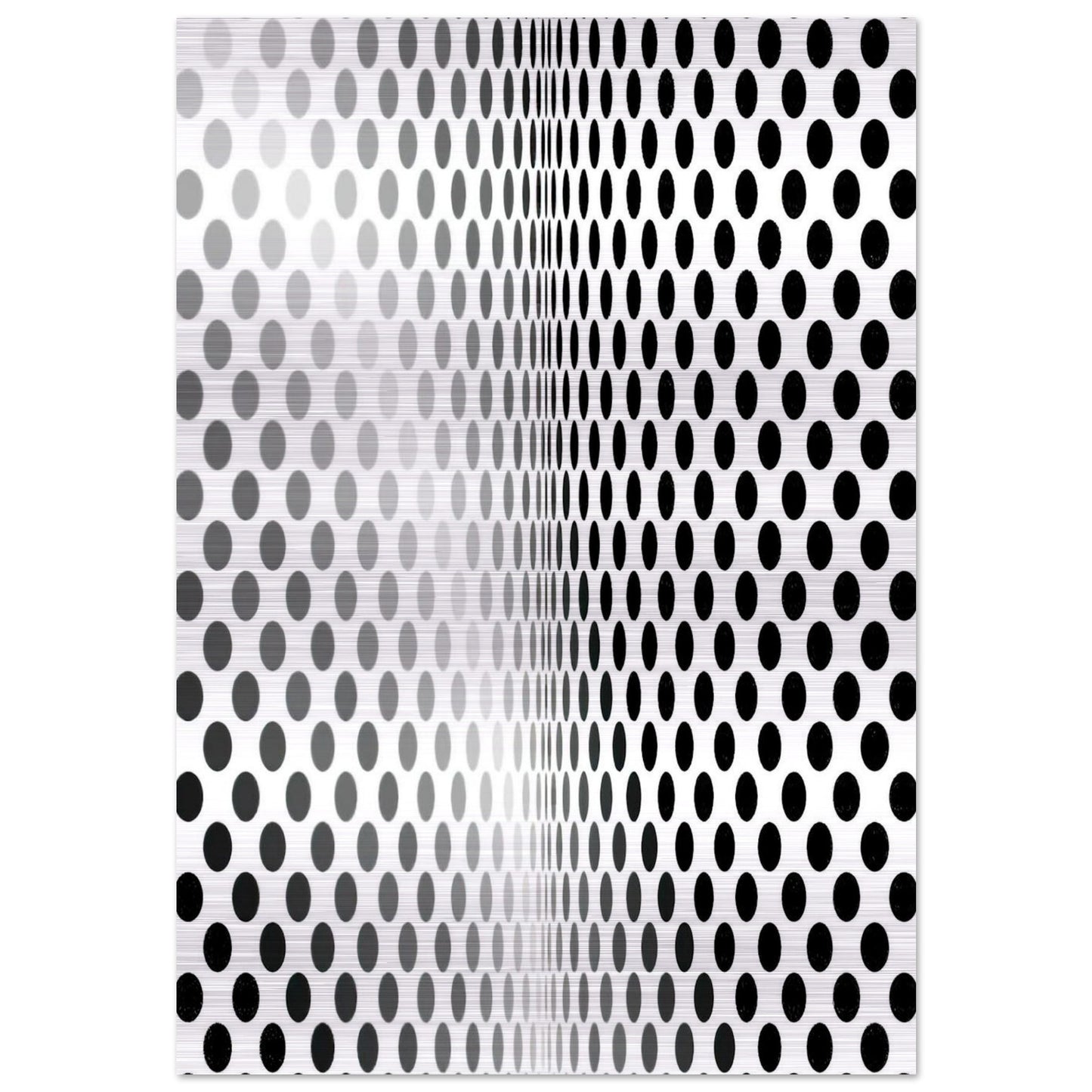 LOSS 1964 - Bridget Riley Brushed Aluminum Print - 70x100 cm / 28x40 inches | Bridget Riley Aluminum Print | Bridget Riley Prints
