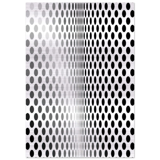 LOSS 1964 - Bridget Riley Brushed Aluminum Print - 70x100 cm / 28x40 inches | Bridget Riley Aluminum Print | Bridget Riley Prints